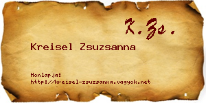 Kreisel Zsuzsanna névjegykártya