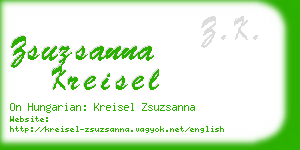 zsuzsanna kreisel business card